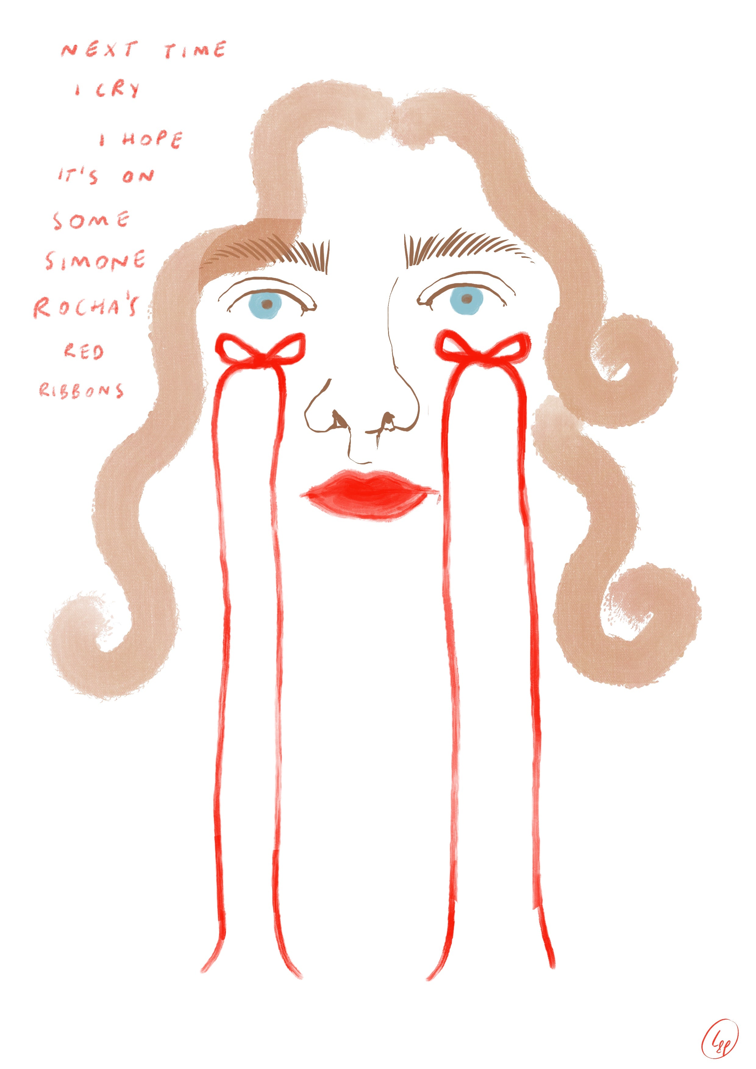 "Simone Rocha bows" A4 print